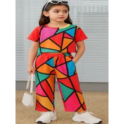 ALANTA Girls Printed T-shirt with Trousers-picture-30