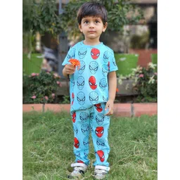 ALANTA Unisex Kids Printed T-shirt with Pyjamas-picture-58