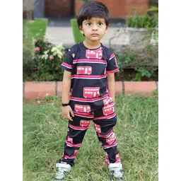 ALANTA Unisex Kids Printed T-shirt with Trousers-picture-19