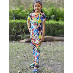 ALANTA Unisex Kids Printed T-shirt with Trousers-picture-39