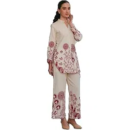 alaxender Women Pure Cotton Front & Back Printed Long Length Summer Suit & Co-Ord Set-picture-19
