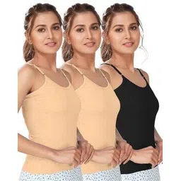 alba Pack of 3 Women Camisoles with Adjustable Straps-picture-14