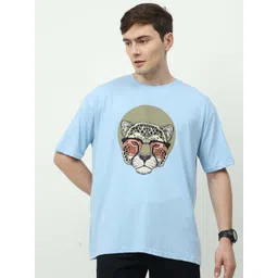 albatross Unisex Animal Printed Round Neck Cotton Oversized T-shirt-picture-20