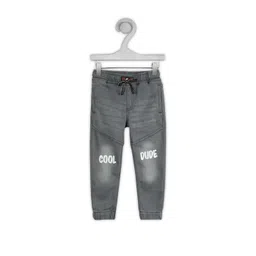 ALBEPOSE Boys Typography Regular Fit Cotton Joggers-picture-32