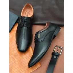 ALBERTO MORENO Pointed Toe Lace-Ups Formal Derby-picture-33