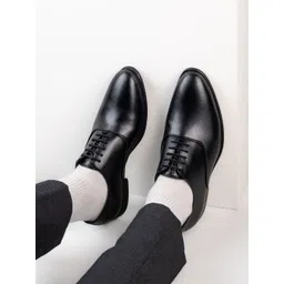 Alberto Torresi Alex Series Black Synthetic Formal Shoes Lace Up For Men-picture-12