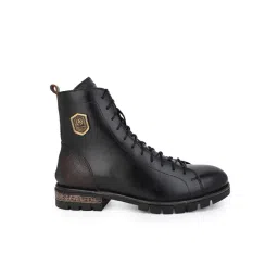 Alberto Torresi Men Black Biker Boots-picture-18