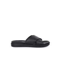 Alberto Torresi Men's Black Cross Strap Sandals-picture-15