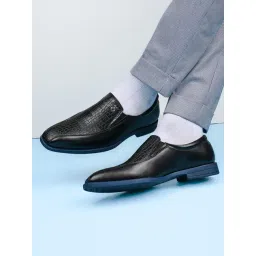 Alberto Torresi Men's Black Formal Loafers-picture-10