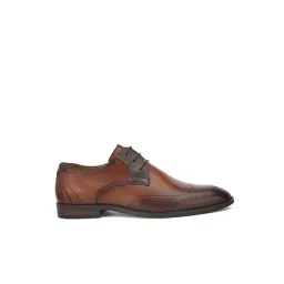 Alberto Torresi Men's Tan Derby Shoes-picture-33