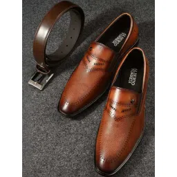 Alberto Torresi Men's Tan Formal Loafers-picture-26