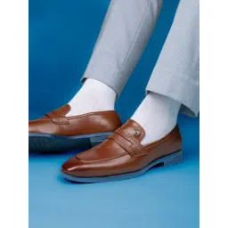 Alberto Torresi Men's Tan Formal Loafers-picture-31