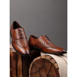 Alberto Torresi Men's Tan Oxford Shoes-picture-28