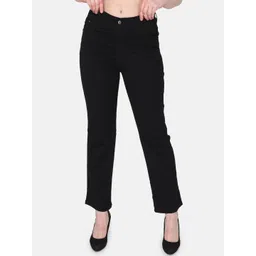 Albion By CnM Women Straight Fit Mildly Distressed Stretchable Jeans-picture-28