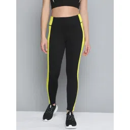 ALCIS Black & Yellow Color-Block Tights-picture-45