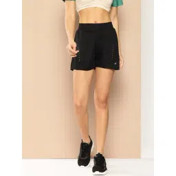 ALCIS Black Polyester Running Sports Shorts-picture-17
