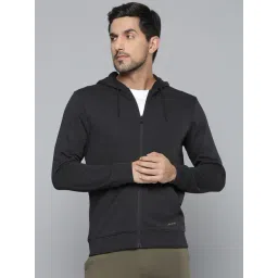 ALCIS Black Regular Fit Printed Sports Hoodies-picture-39