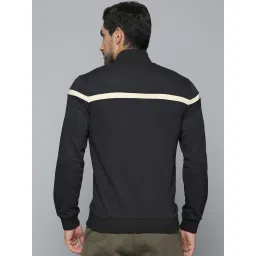 ALCIS Black Regular Fit Striped Sports Jacket image 2