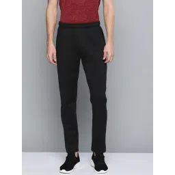 ALCIS Black Slim Fit Mid Rise Track Pants-picture-11