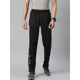 ALCIS Black Slim Fit Self Design Sports Trackpants-picture-44