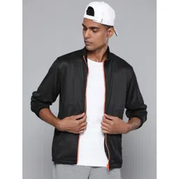 ALCIS Black Slim Fit Self Pattern Sports Jacket-picture-22