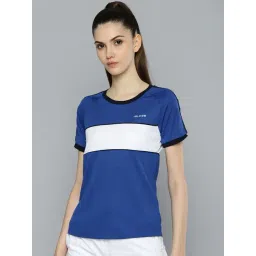 ALCIS Blue & White Color-Block T-Shirt-picture-39