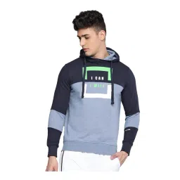 ALCIS Blue Printed Hooded Sweatshirt-picture-25