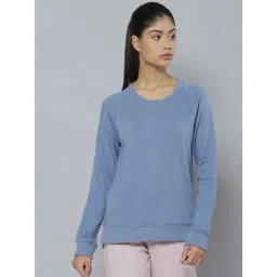 ALCIS Blue Regular Fit Knitted Sweatshirt-picture-35