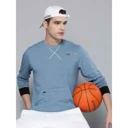 ALCIS Blue Regular Fit Printed Sweatshirt-picture-14