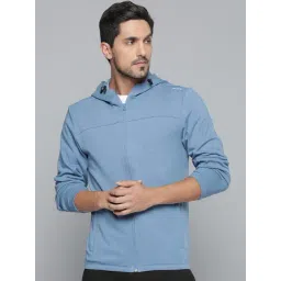 ALCIS Blue Regular Fit Sports Hoodies-picture-21