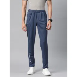 ALCIS Blue Slim Fit Printed Sports Trackpants-picture-41