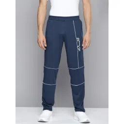 ALCIS Blue Slim Fit Printed Sports Trackpants-picture-43