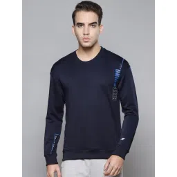 ALCIS Blue Slim Fit Printed Sweatshirt-picture-29