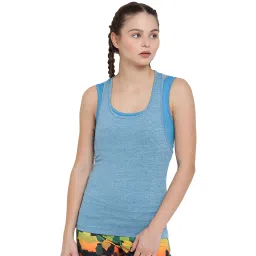 ALCIS Blue Textured Tank Top image 1