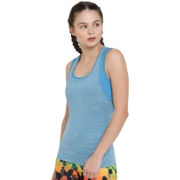 ALCIS Blue Textured Tank Top image 3