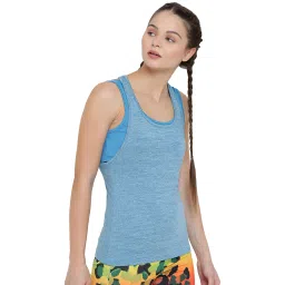 ALCIS Blue Textured Tank Top image 4
