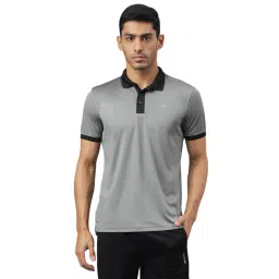 ALCIS Dark Grey Drytech Anti-Static Slim Fit Running Polo T-Shirt-picture-37