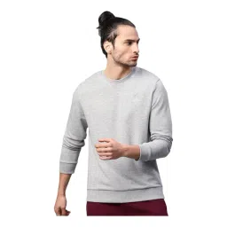 ALCIS Grey Cotton Regular Fit Sweatshirt-picture-14