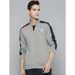 ALCIS Grey Regular Fit Self Pattern Sports Jacket-picture-47