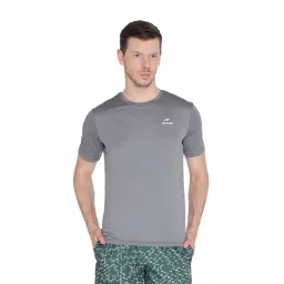 Alcis Grey Regular Fit Solid T-Shirt-picture-11