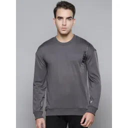 ALCIS Grey Slim Fit Printed Sweatshirt-picture-46