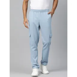 ALCIS Light Blue Regular Fit Sports Cargo Trackpants-picture-36