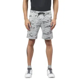 AlCIS Light Grey Anti-Static Printed Slim Fit Training Shorts-picture-29