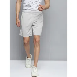 ALCIS Light Grey Slim Fit Shorts-picture-16