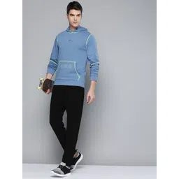 Alcis Men Blue Solid Hooded Sweatshirt-picture-16