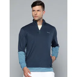 Alcis Men Blue Solid Sweatshirt image 1