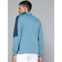 Alcis Men Blue Solid Sweatshirt image 3
