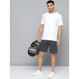 Alcis Men Charcoal Grey Self Design Slim Fit Running Shorts-picture-31