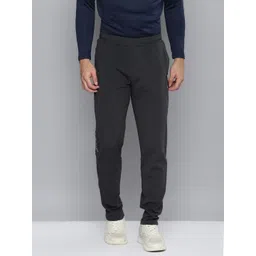 Alcis Men Charcoal Grey Solid Slim Fit Track Pants-picture-23