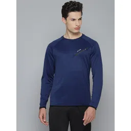Alcis Men Navy Blue Solid Pullover Running Sweatshirt-picture-21